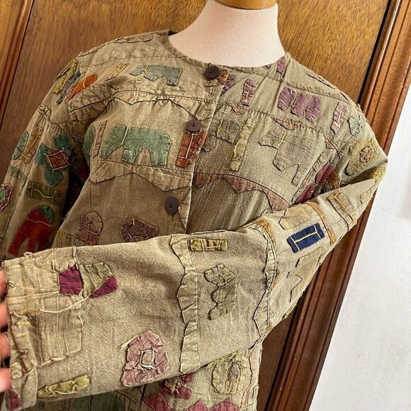 Sacred Threads Multi Color BOHO/Hippie Jacket - Picture 2 of 16